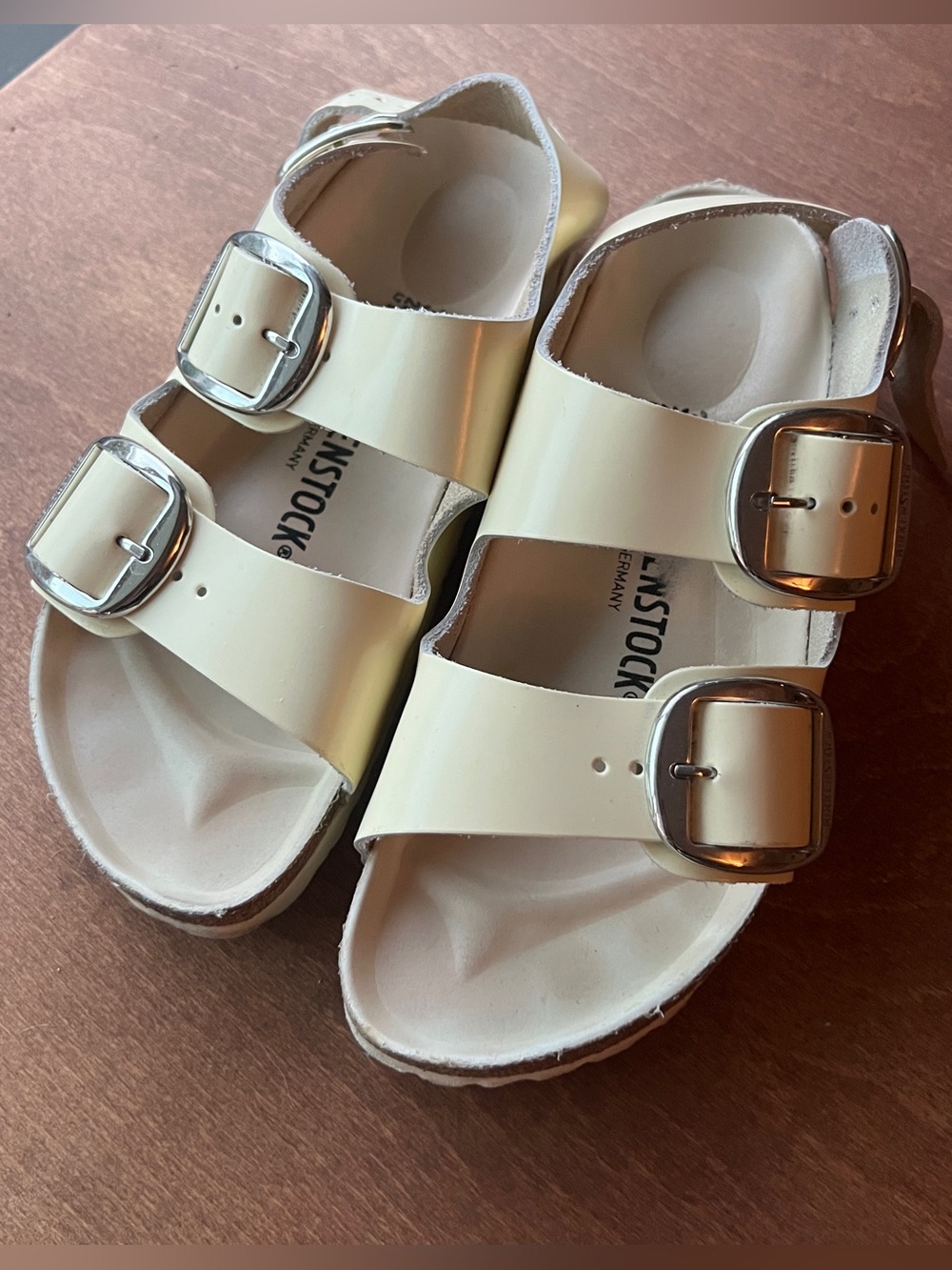 Birkenstock Women’s 38 Milano Sandals with Silver Buckles